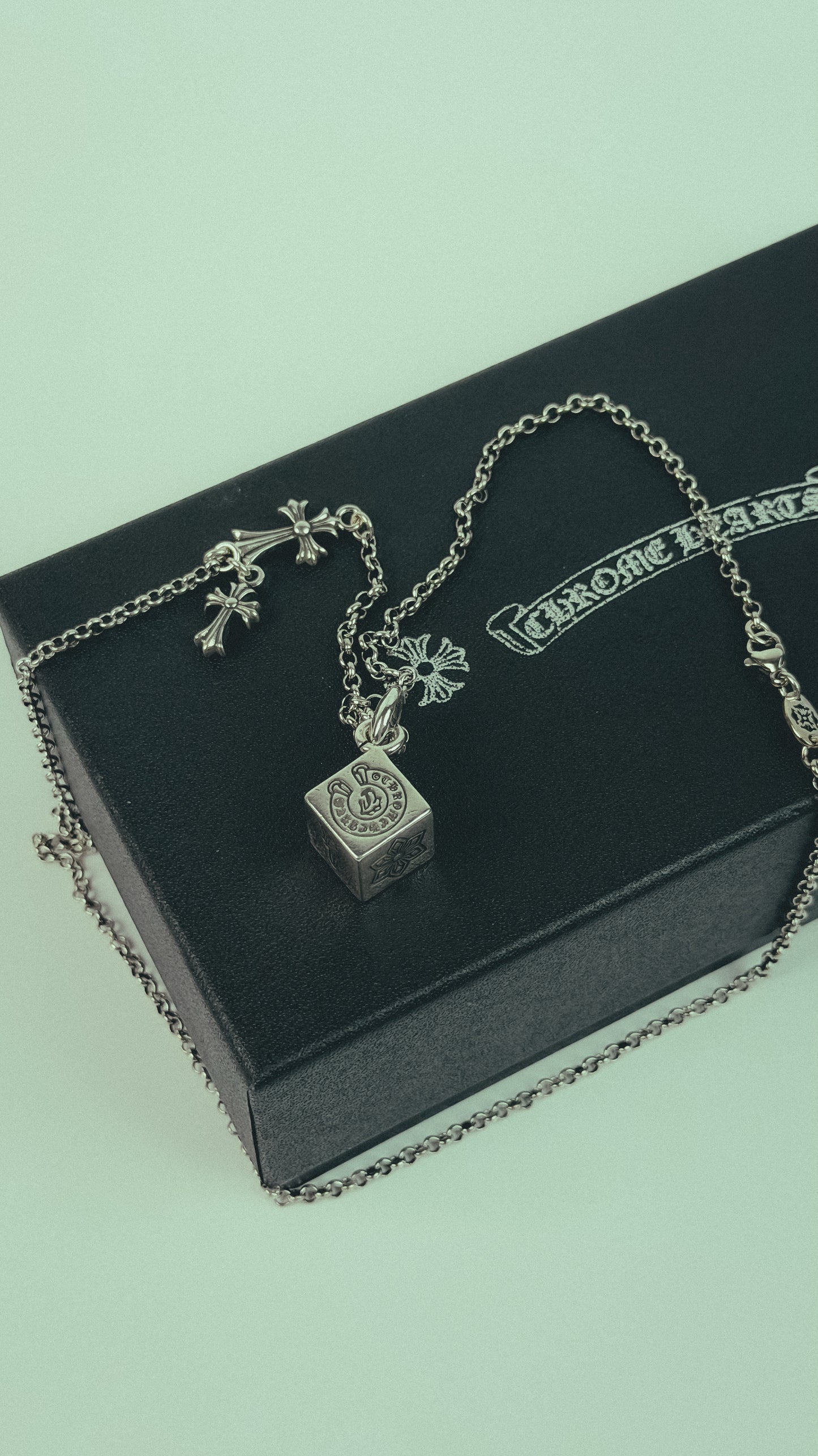 Dice CHROME HEARTS  CROSS Necklace