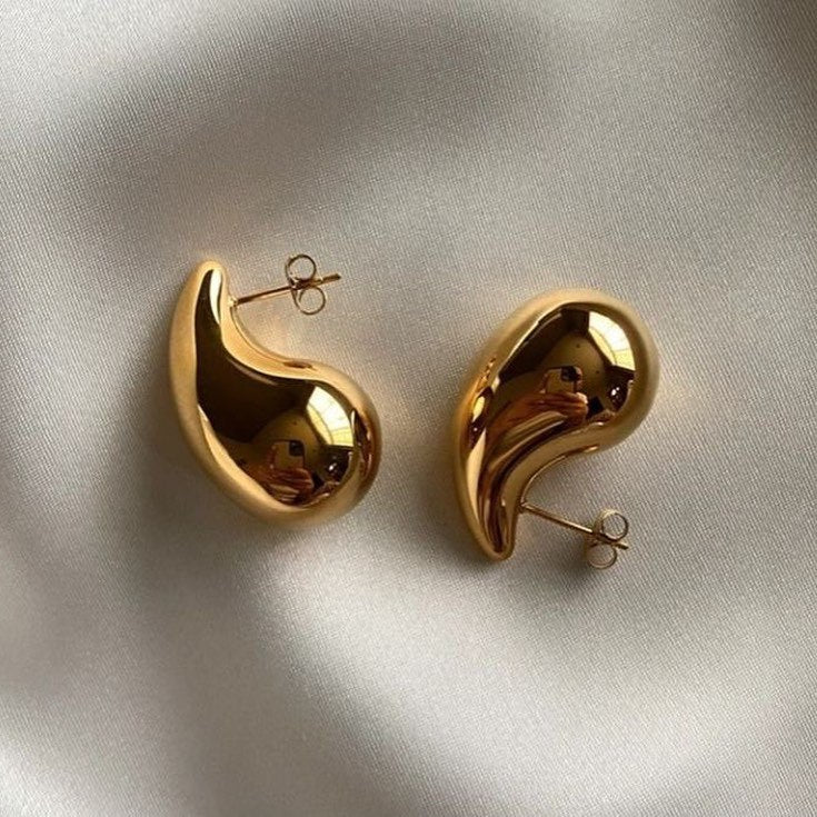 Gold bottega veneta earring