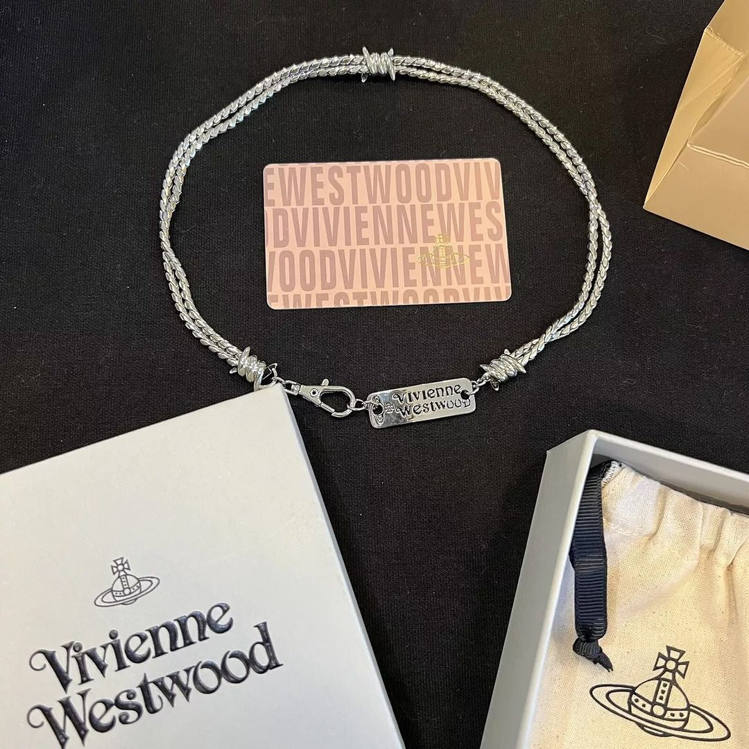 vivienne westwood thorn necklace with box