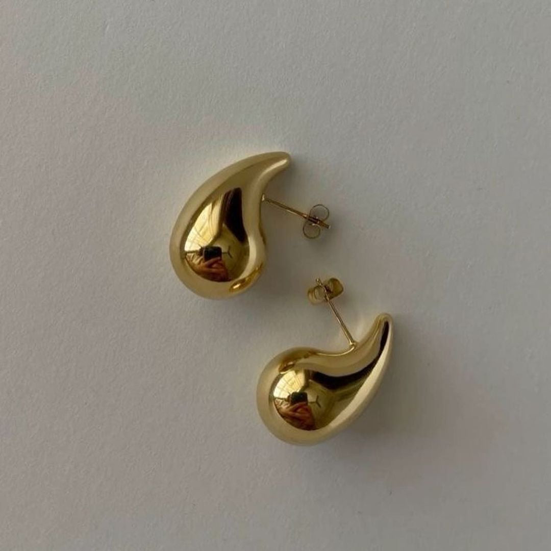 Gold bottega veneta earring