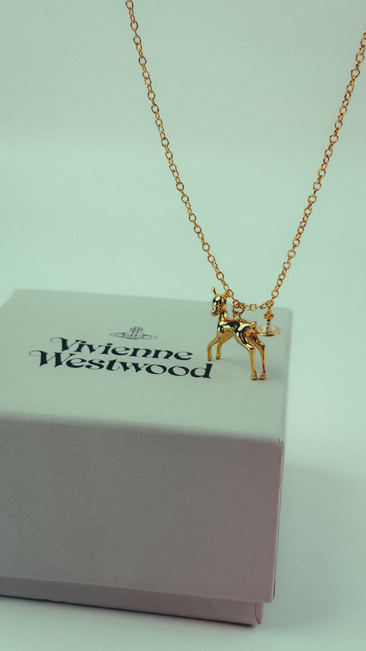 Vivienne Westwood Tiny Deer Pendant Necklace