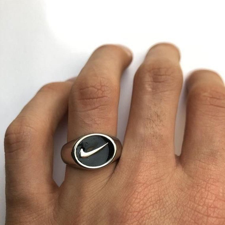 Nike silver ring