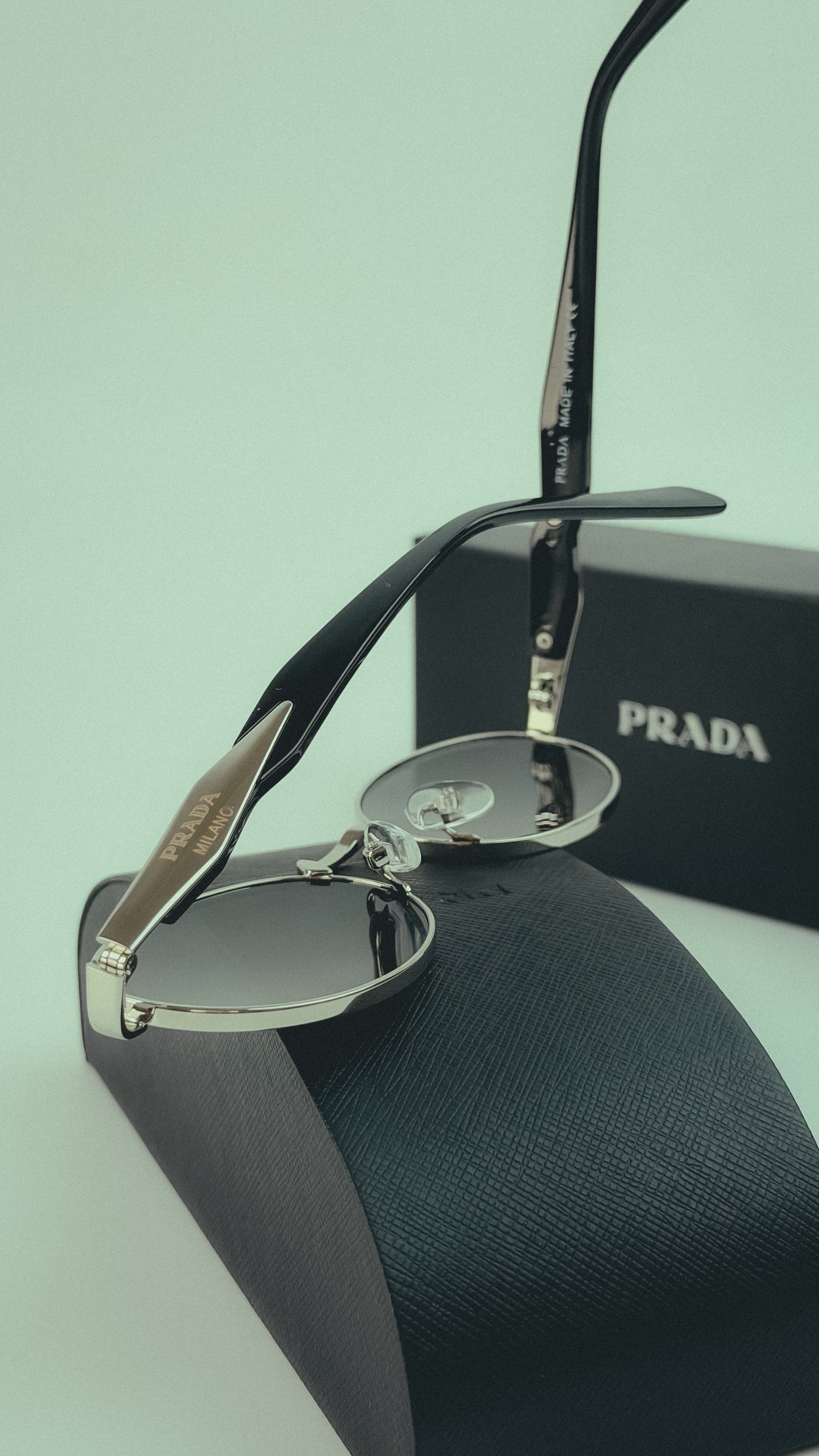 PRADA PR 65ZS Grey Lenses Sunglasses
