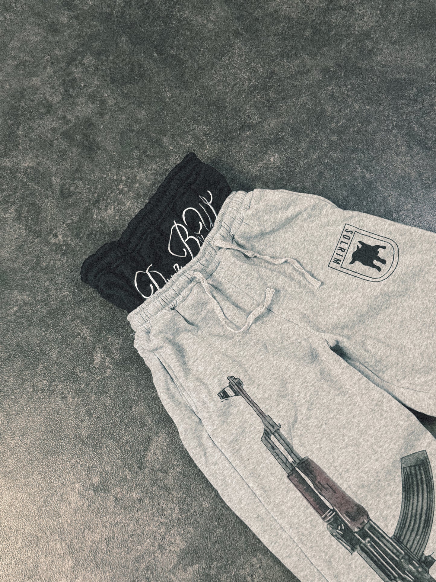 Sweatpants with AK-47 Print