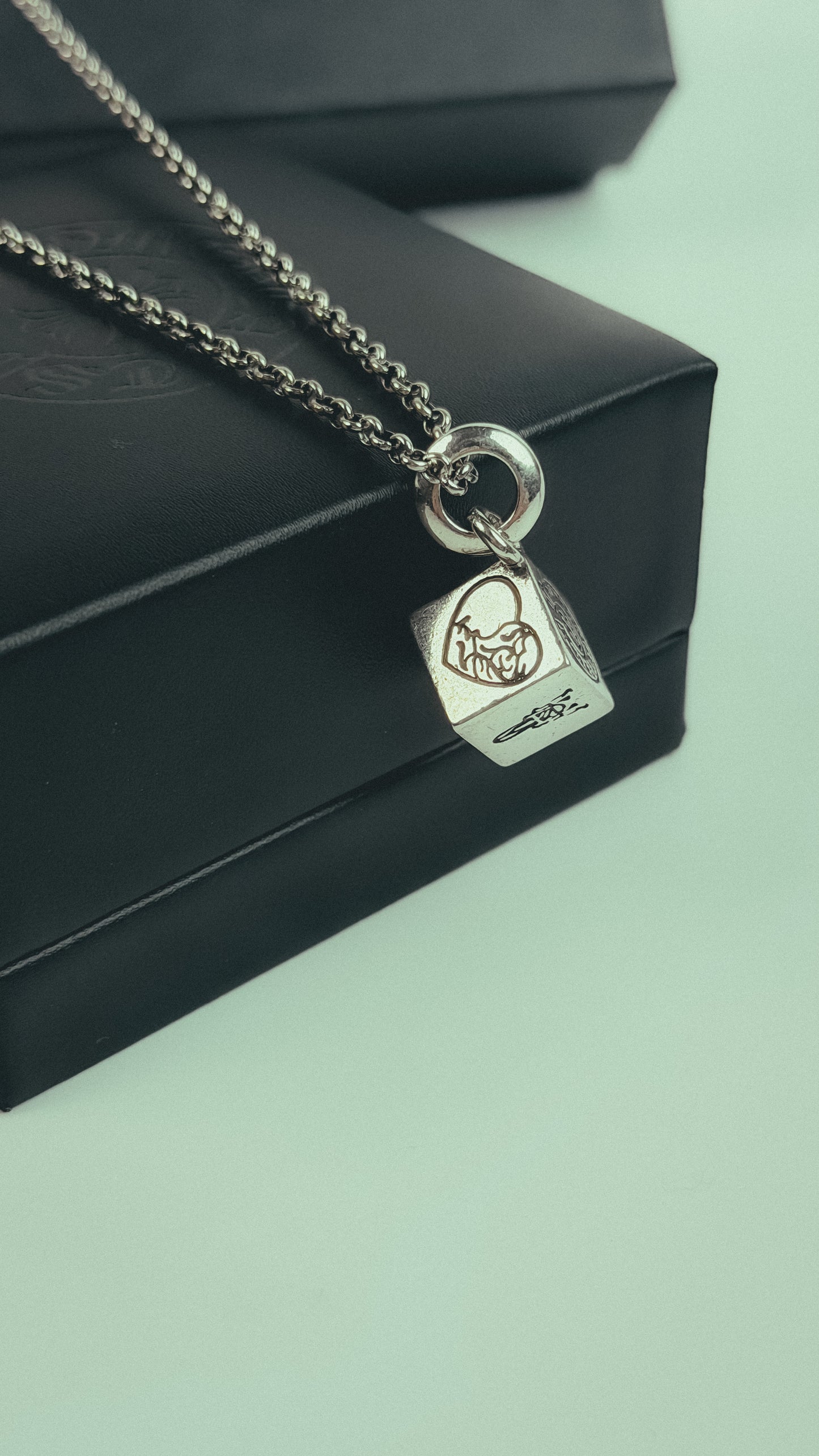 Dice CHROME HEARTS  CROSS Necklace