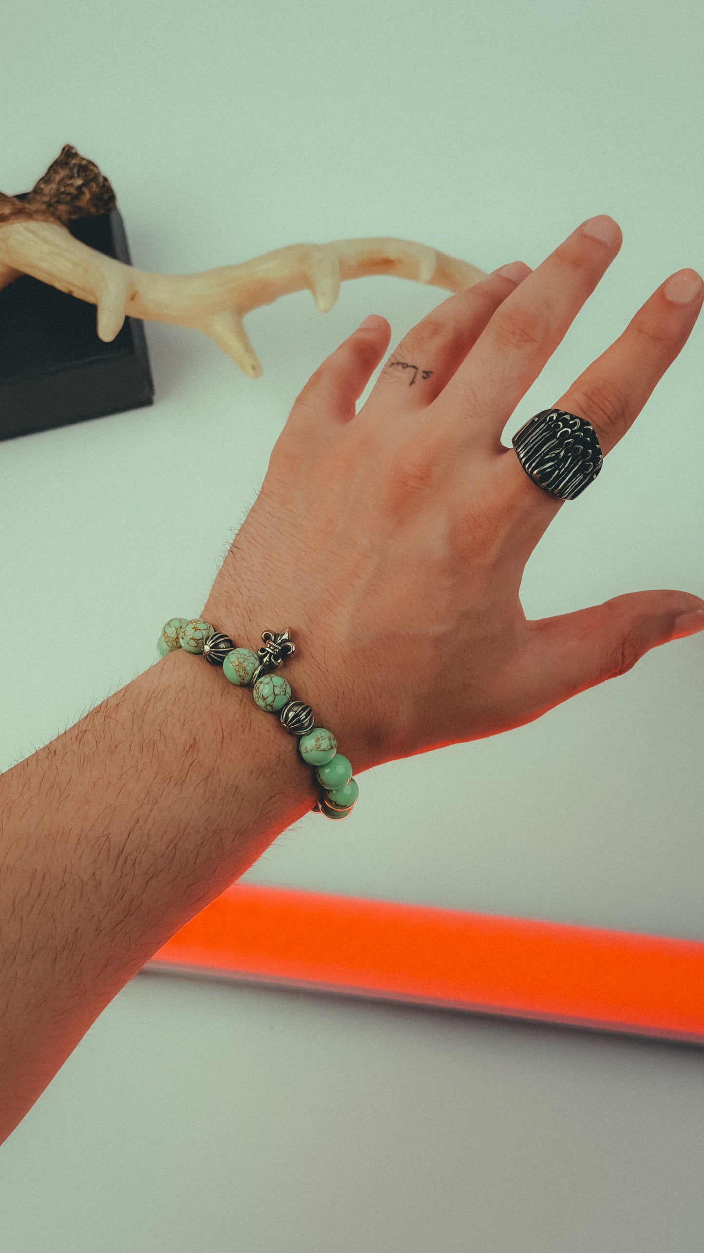 Chrome Hearts Turquoise Stone Bracelet