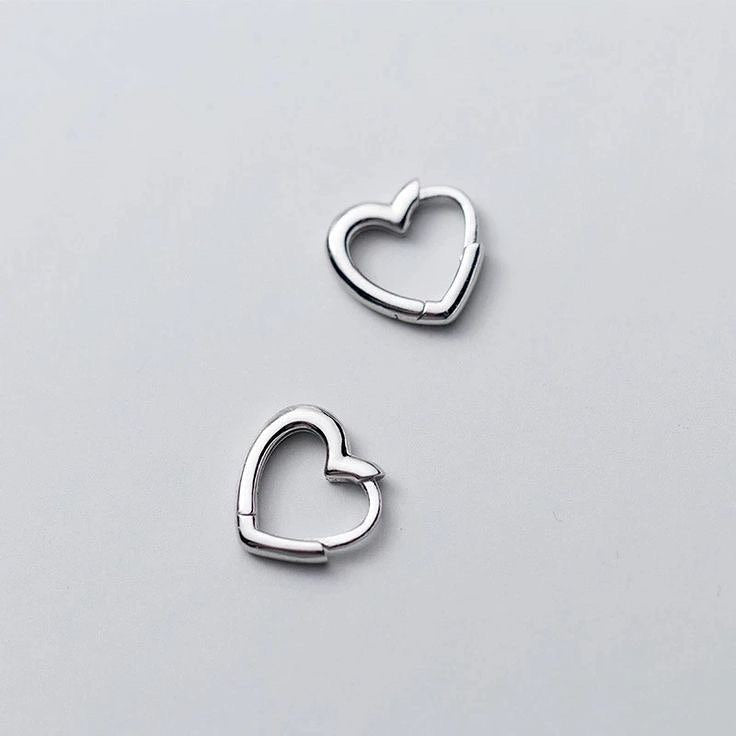 pandora Heart Earrings silver