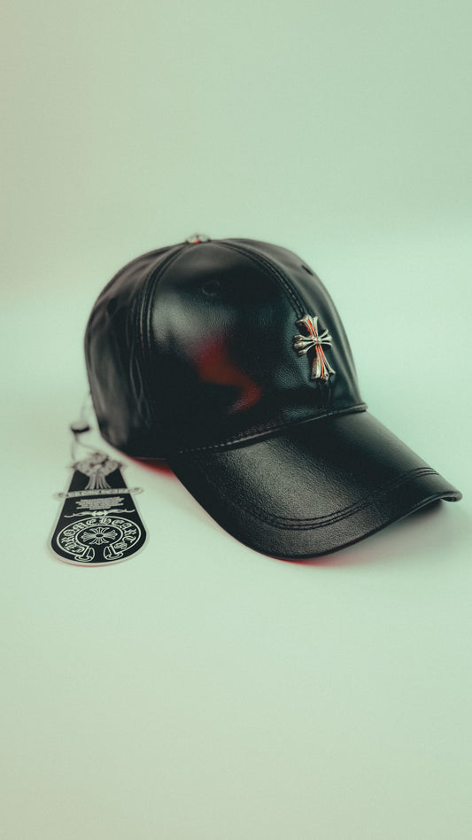 Chrome Hearts Black Lather Hat