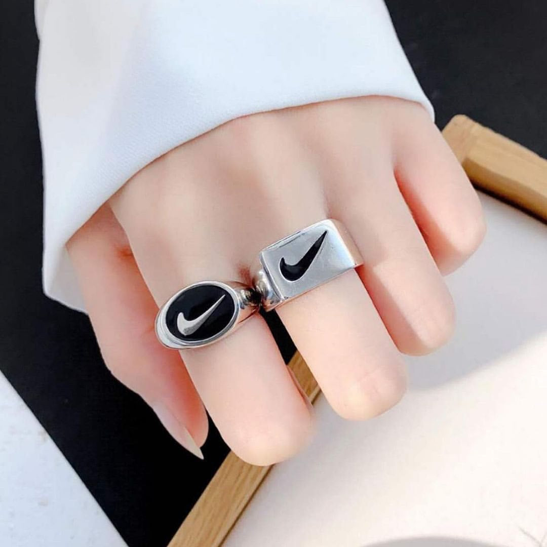 Nike silver ring