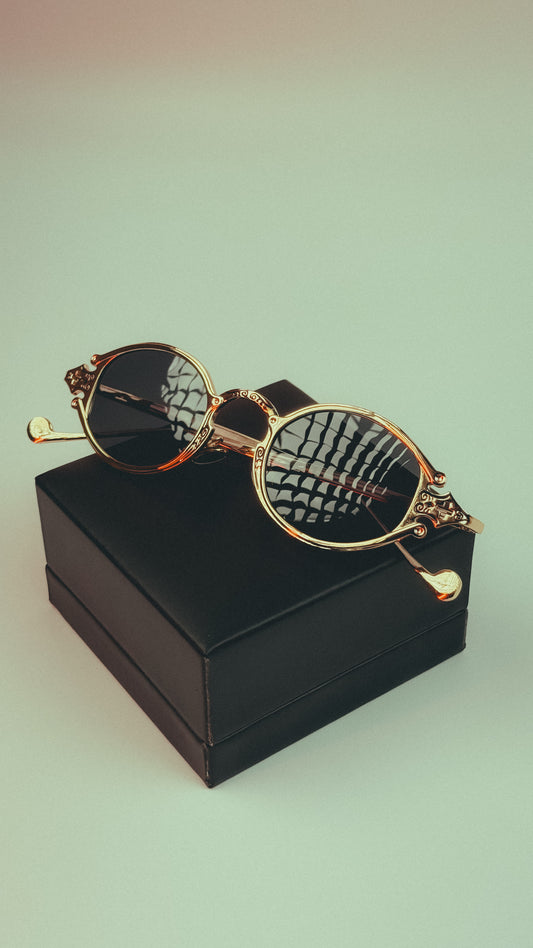 Jade Glint Polarized Oval Sunglasses