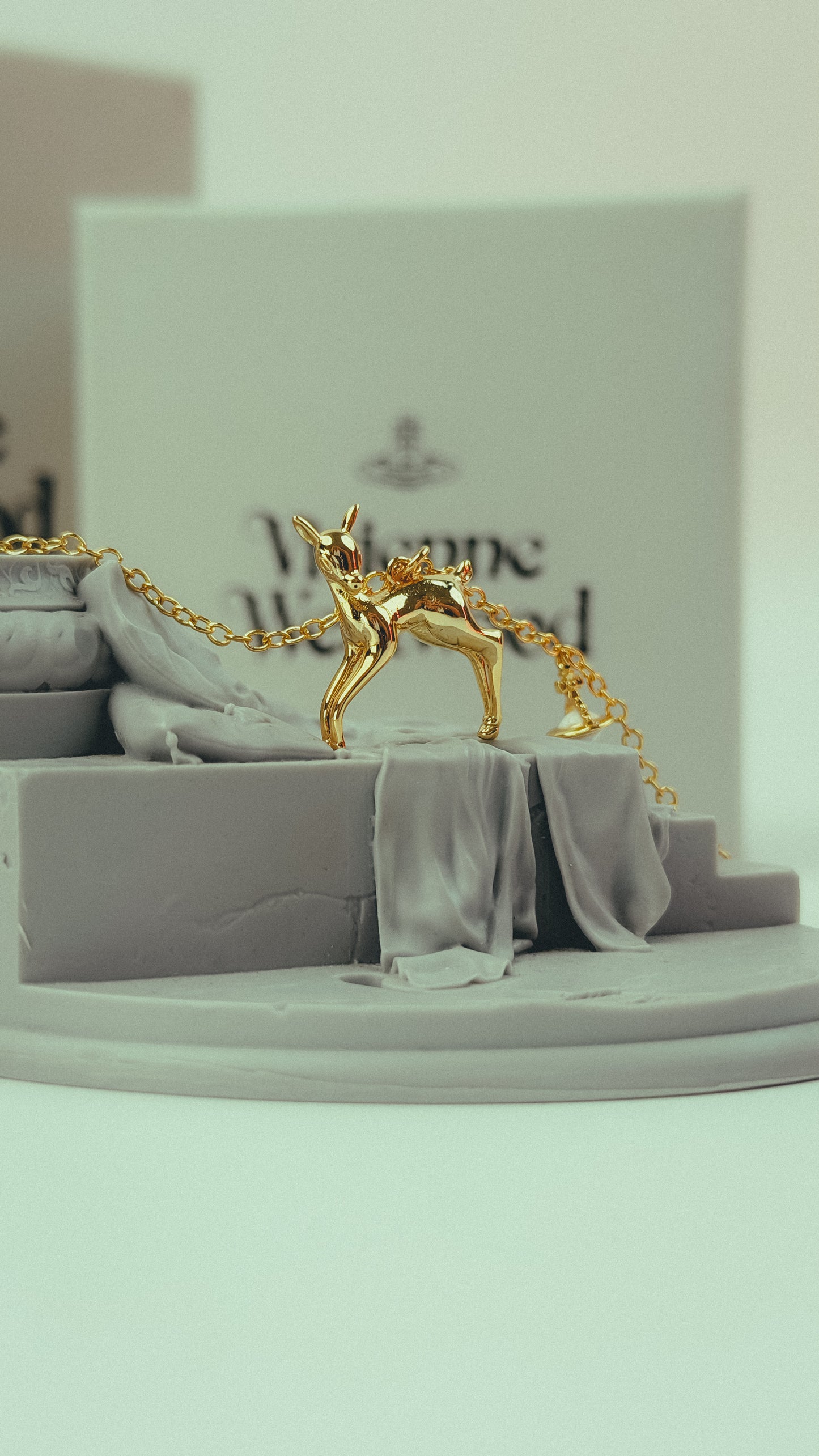 Vivienne Westwood Tiny Deer Pendant Necklace