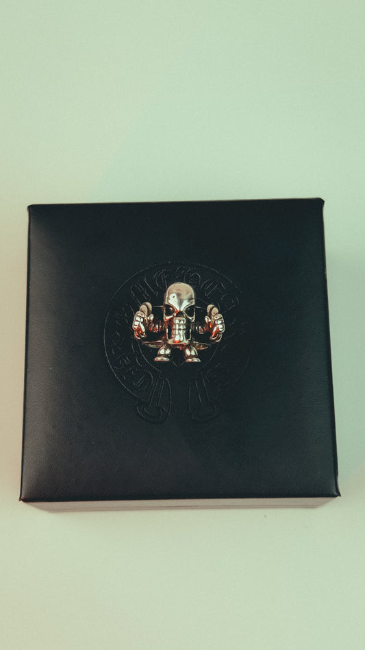 Chrome Hearts Miao Silver Skull Head Ring