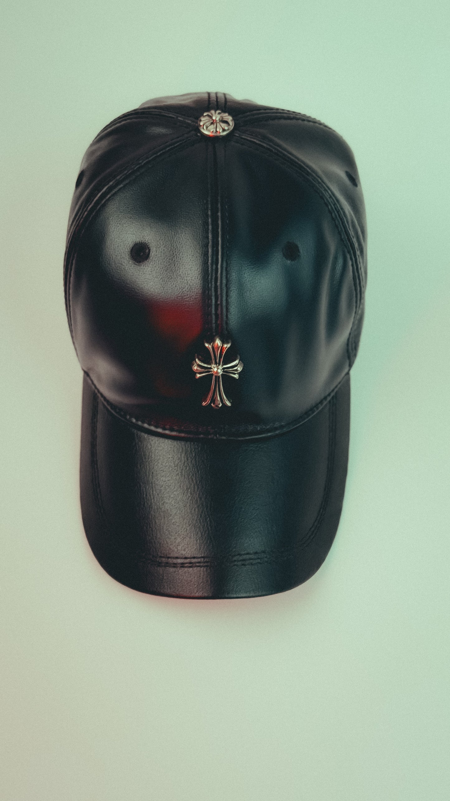 Chrome Hearts Black Lather Hat
