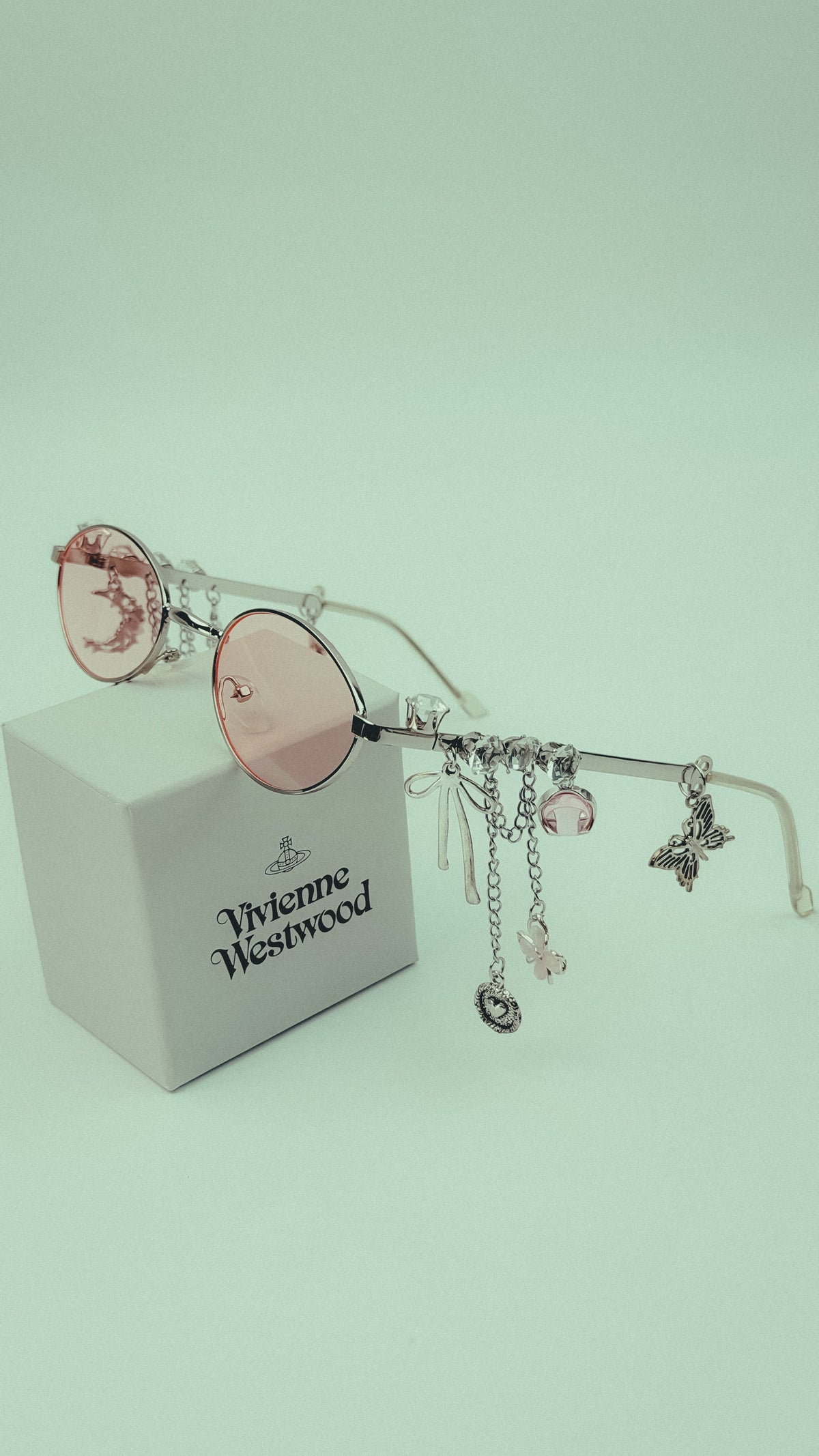 Fairycore Oval Sunglasses with Charms