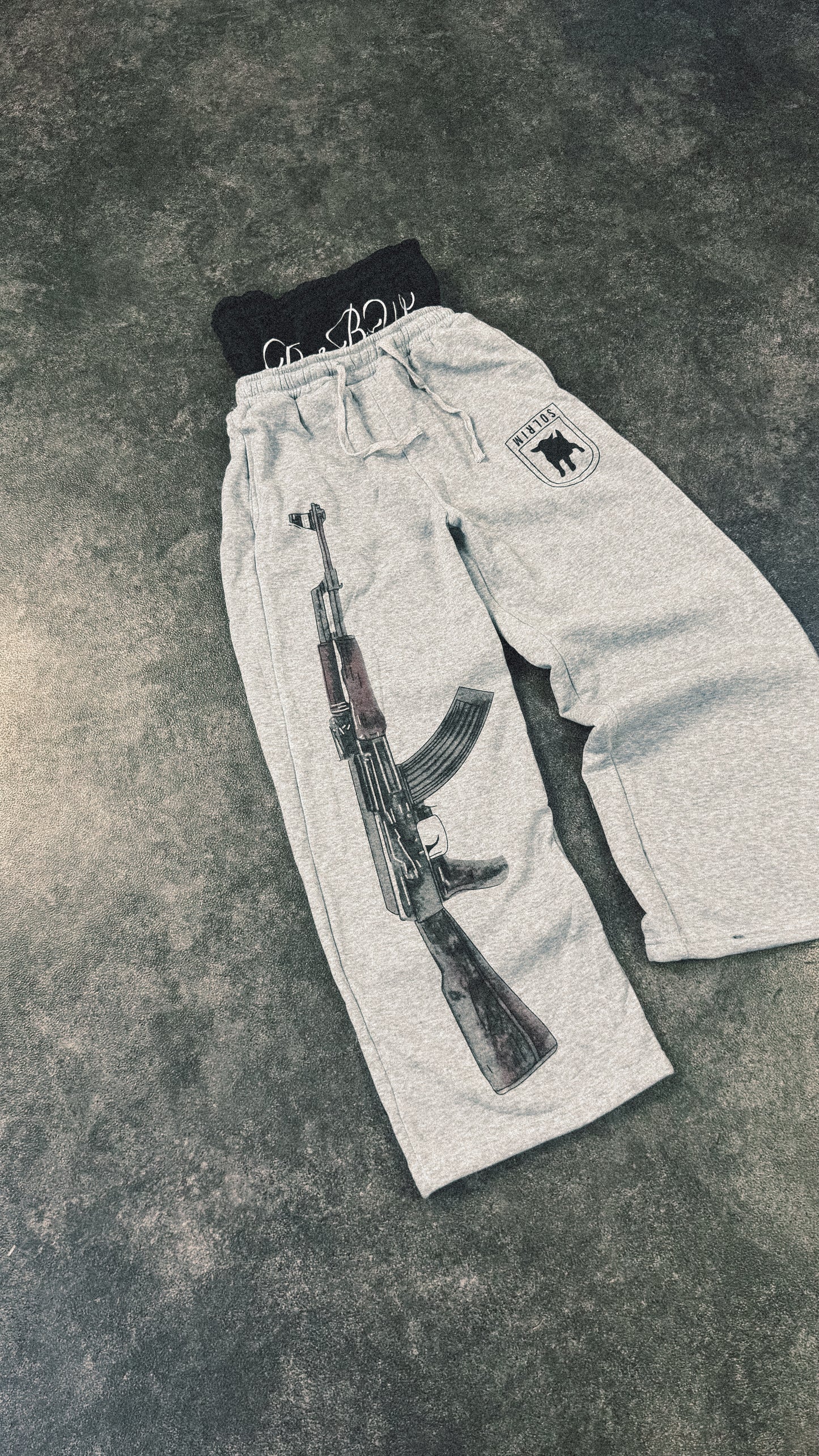 Sweatpants with AK-47 Print
