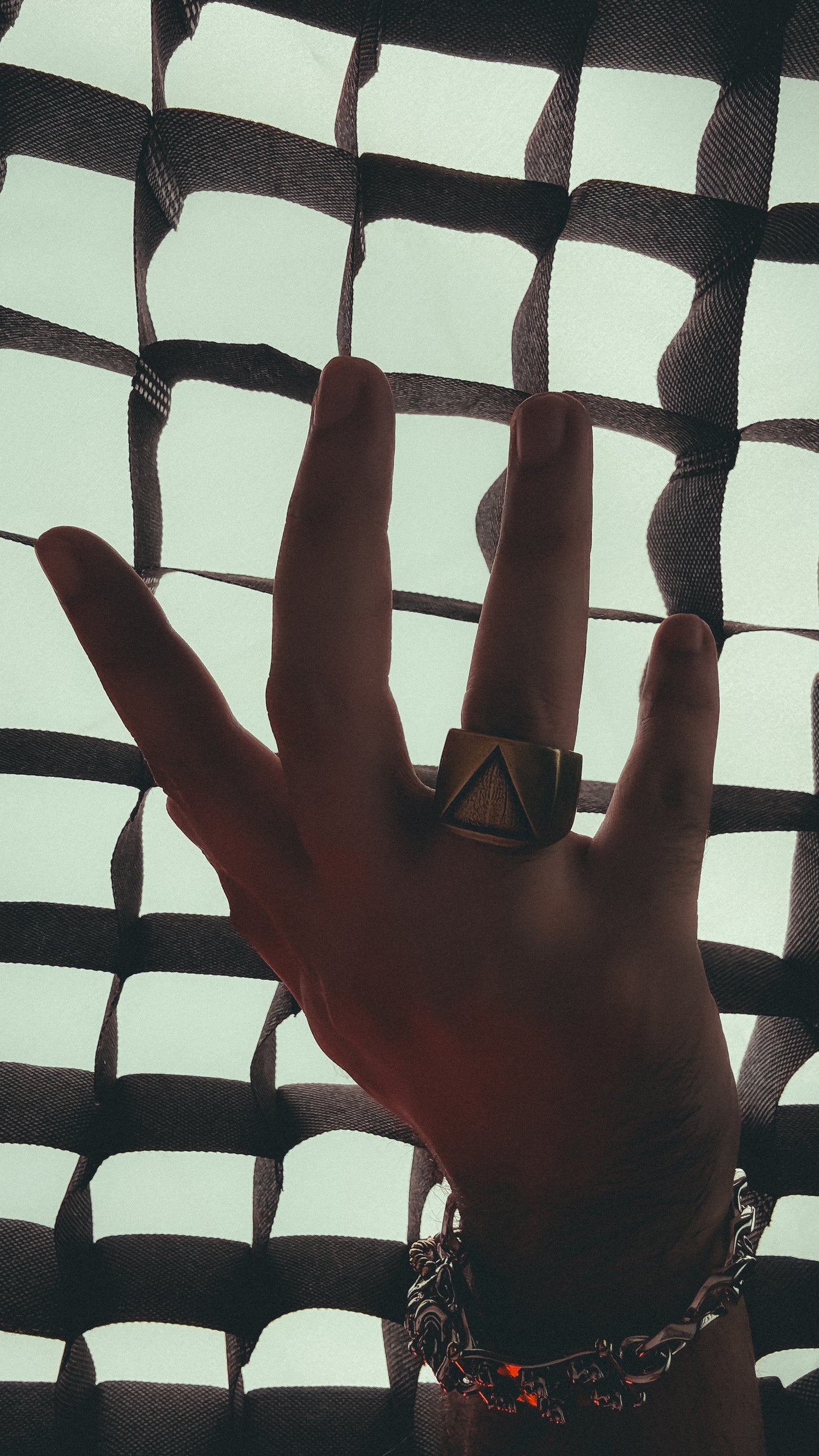 Modern Ring with Triangle Design