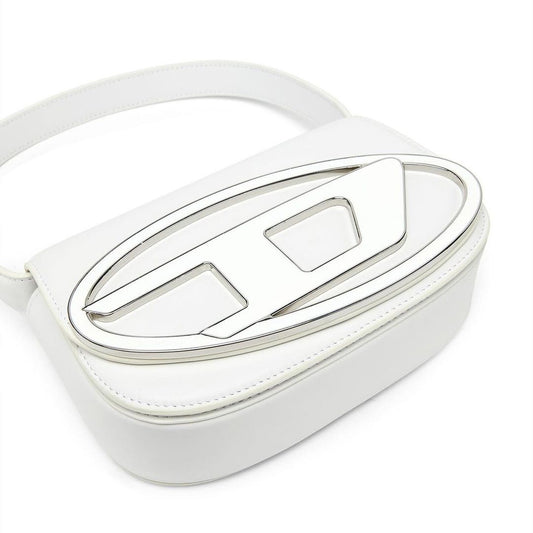 1DR - Iconic white shoulder bag in nappa leather